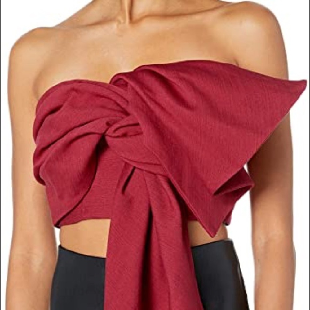 Red crop top